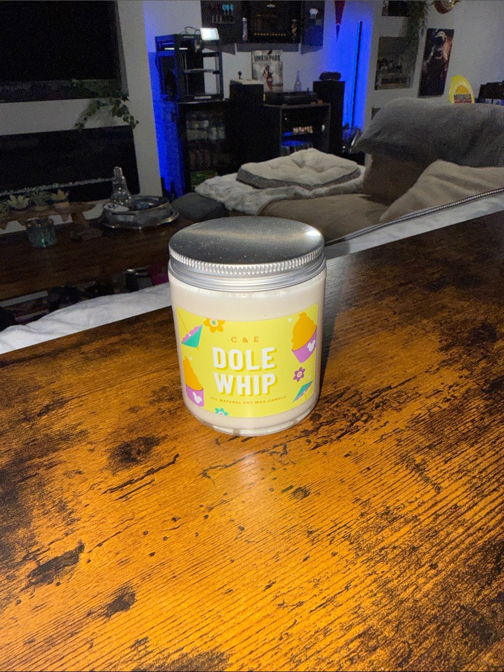 C&E Dole Whip Scented Candle - Yellow
